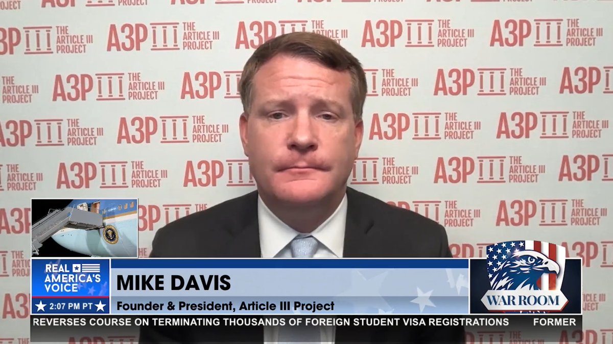 “LAWYER UP, BECAUSE NOBODY IS ABOVE THE LAW.” - 🇺🇸 Mike Davis 🇺🇸 has a stark warning for anyone who was involved in lawfare against President Trump, his top aides, and supporters. “I’m going to make it my mission to make sure justice is coming.” GET RAV ON THE GO. Bannon’s WarRoom Natalie Winters
