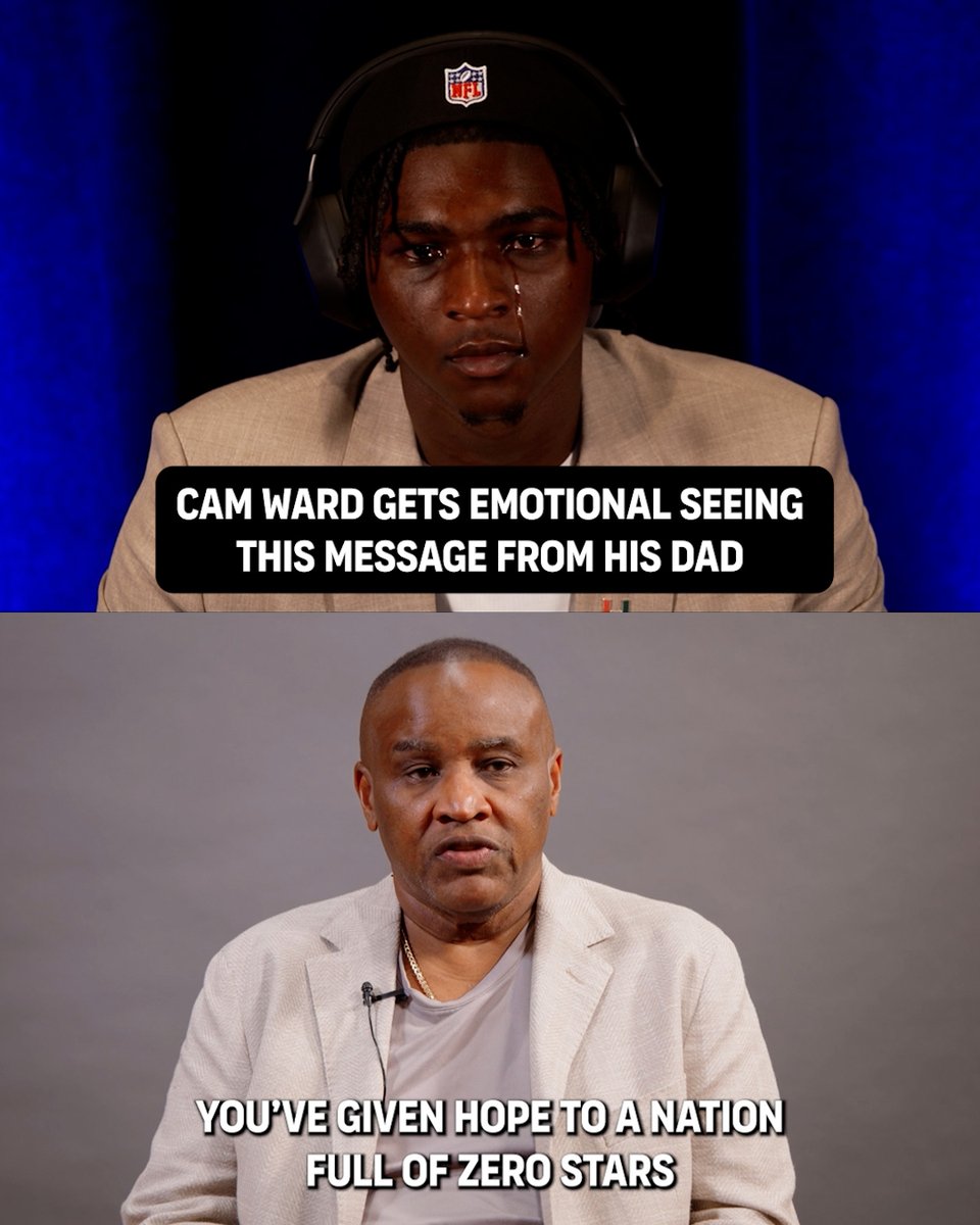 From 0-star recruit to the No. 1 pick. Cameron Ward's dad couldn't be prouder of him. 💙