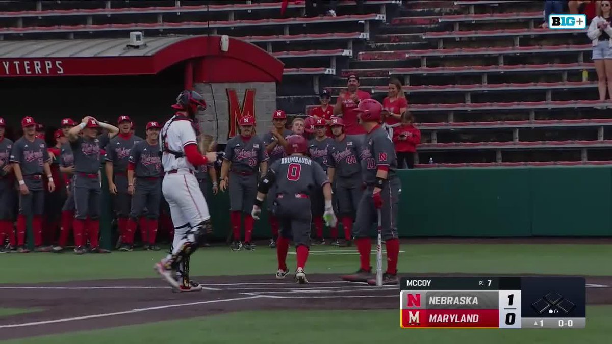 ZIP GOES YARD. 1-0 BIG RED