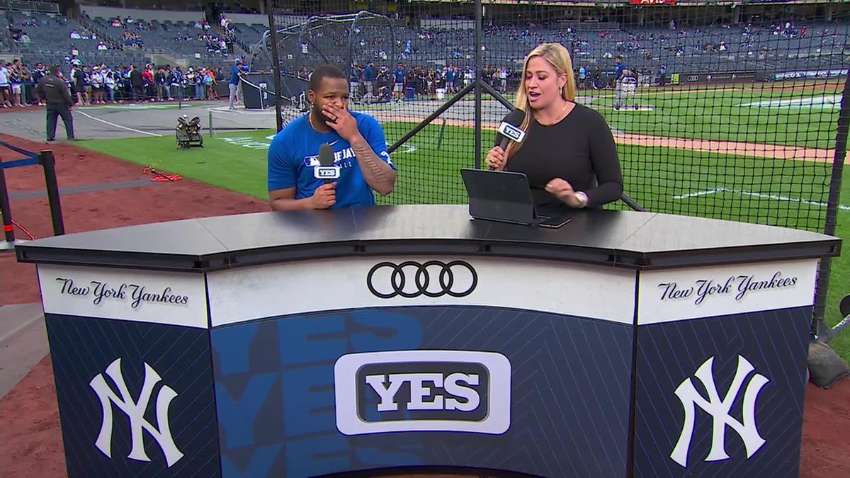 Vladimir Guerrero Jr. joins Meredith Marakovits to discuss his new contract and memories at Yankee Stadium. Watch on YES & The Gotham Sports App: