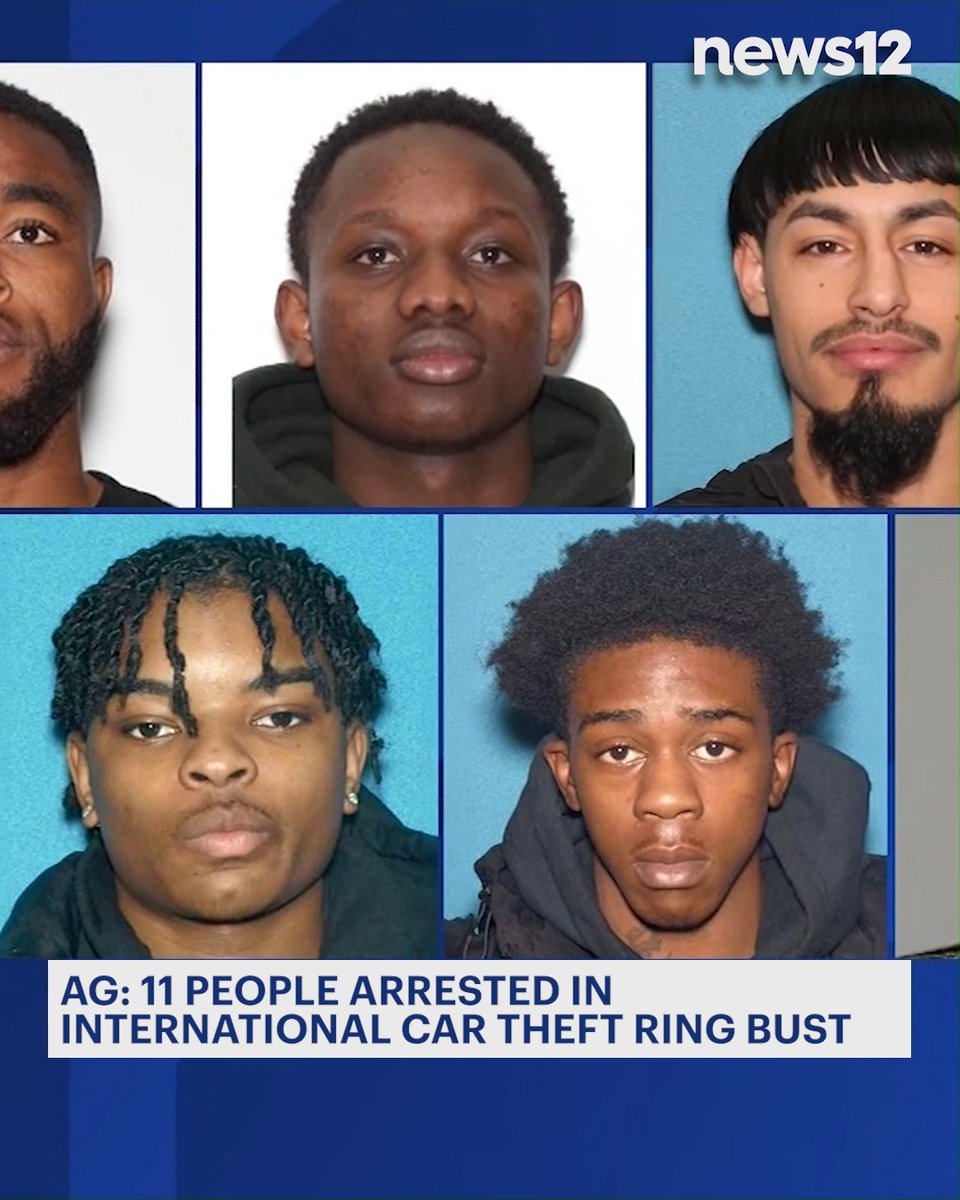 RING BUSTED: Eleven people who are accused of breaking into homes since last July and stealing high-end cars from New Jersey driveways are now facing charges.