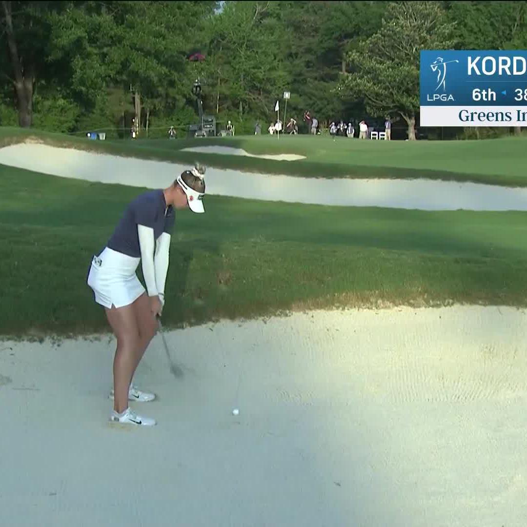 Nelly Korda is a fighter! 🔥 She is just one back of the projected cut after 5 birdies in 8 holes.