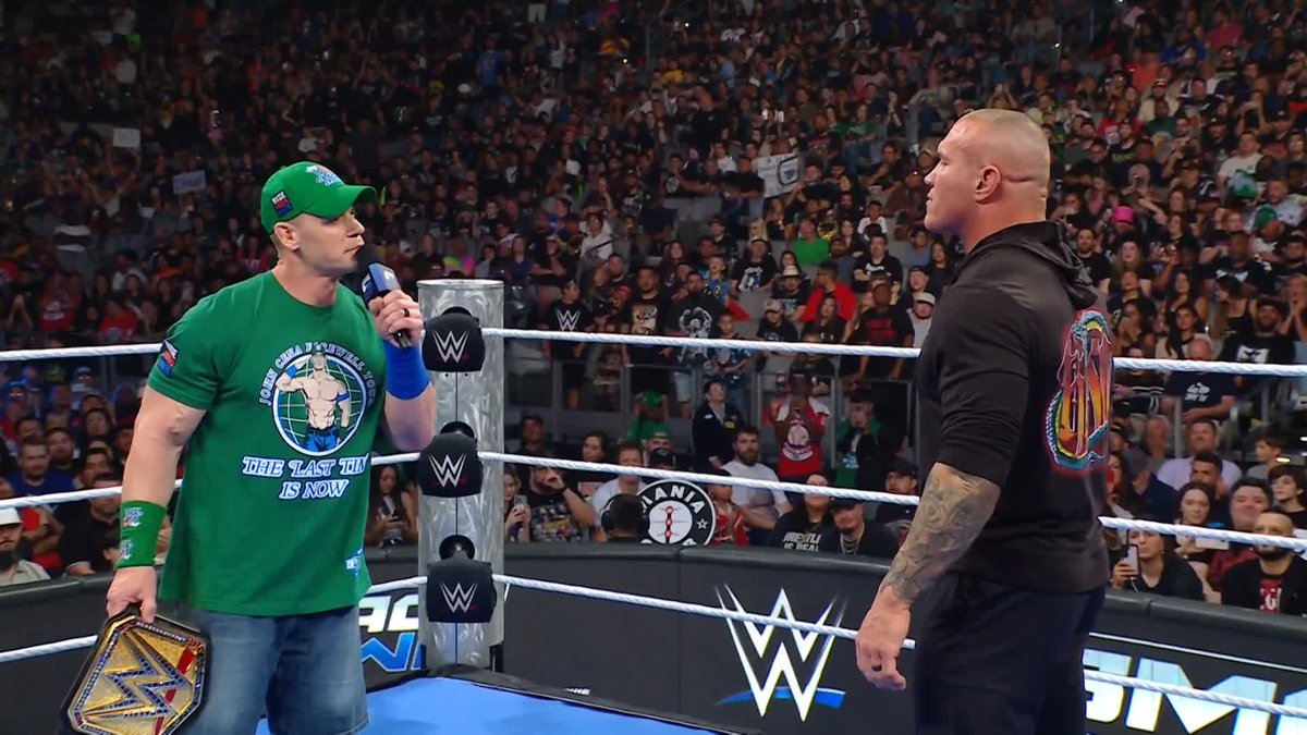 This is CHAOS!! 😱 Randy Orton was one step ahead of @johncena... 👀 #SmackDown