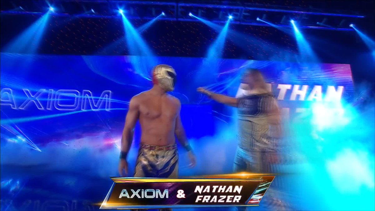 Fraxiom vs. Los Garza is happening right now! 🙌 #SmackDown