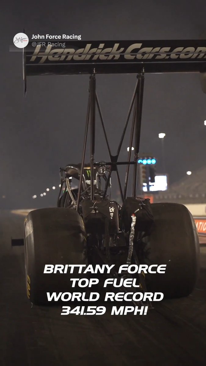Brittany Force = FASTEST WOMAN ON EARTH. 🔥 🎥 : John Force Racing // Trey Ryan