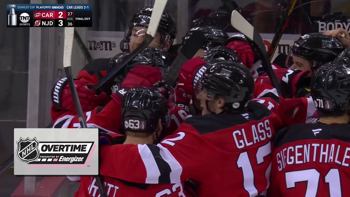 SIMON NEMEC WINS IT IN DOUBLE OT!! 😱 His first #StanleyCup Playoffs goal is the Energizer overtime winner!