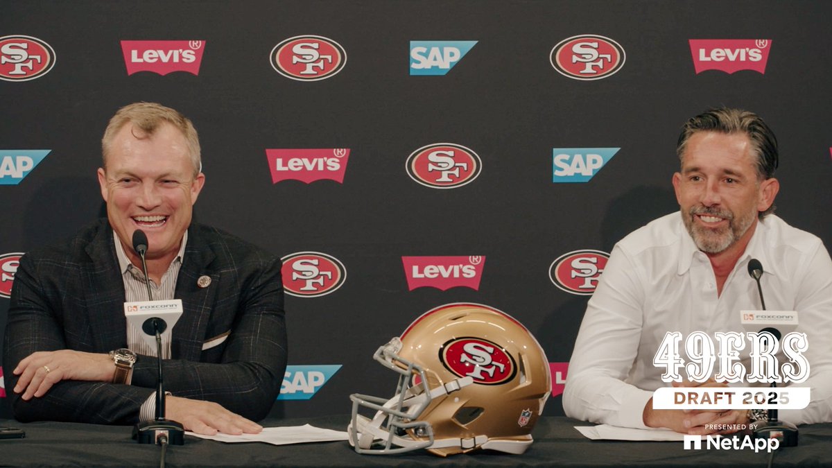 John Lynch and Kyle Shanahan recap Day 2 of the #NFLDraft 🎥