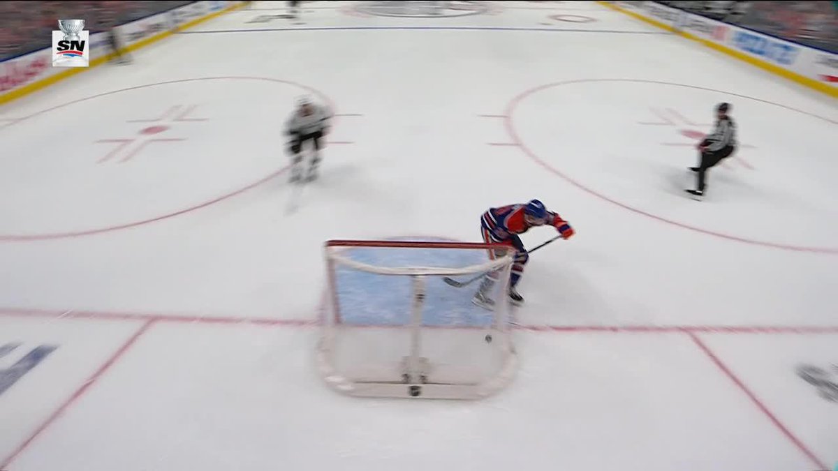 Brownie with the dagger 🗡️ #LetsGoOilers