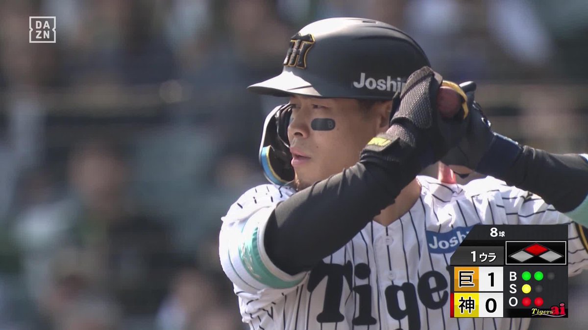 4番の意地 先制された直後に追いつく 佐藤輝明のバットから同点タイムリー ⚾プロ野球(2025/4/26) 🆚阪神×巨人 📱Live on DAZN #オレをみろ #阪神タイガース