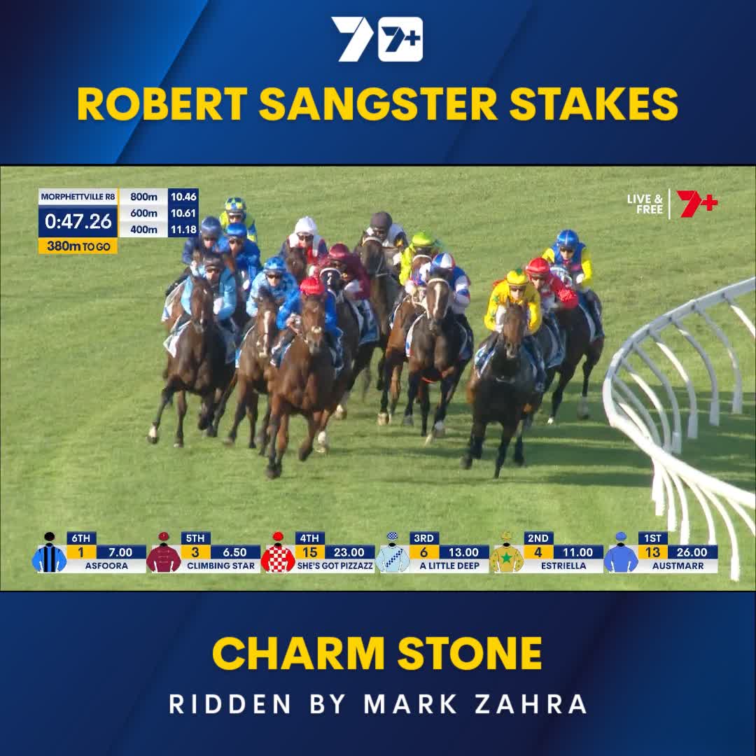 ZAHRA DOES THE DOUBLE! Mark Zahra has picked up his second Group 1 of the afternoon riding Charm Stone to victory in the Robert Sangster Stakes! Price Kent Racing