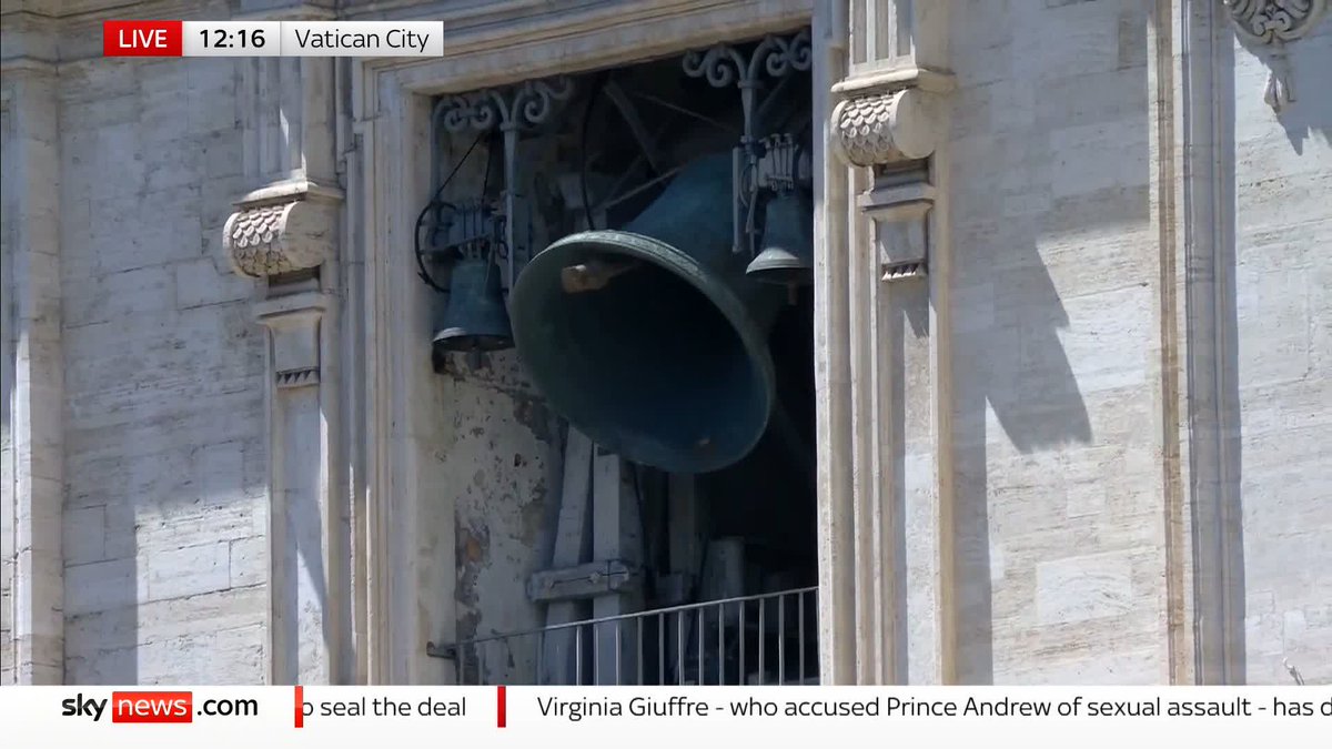 A ten-tonne bell at the Vatican rings in St. Peter’s Square, marking the end of Pope Francis’s funeral and honouring his passing. Pope Francis latest: 📺 Sky 501, Virgin 602, Freeview 233 and YouTube