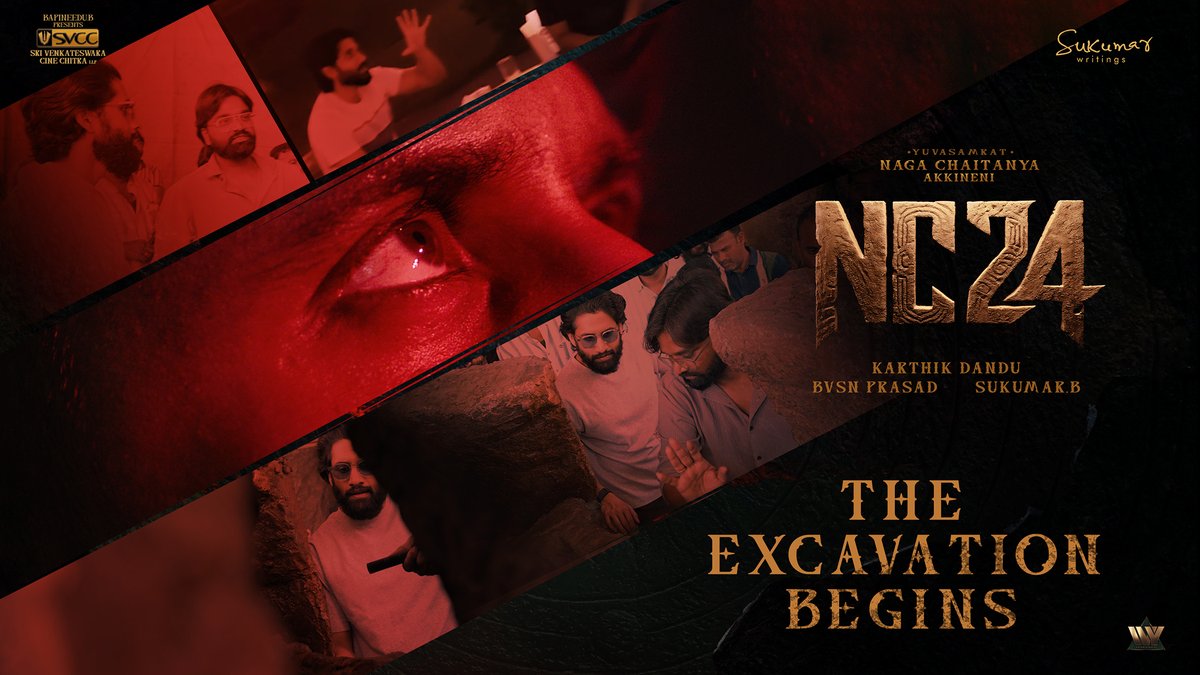 Buried Secrets Beyond Time The Raging Mythical Thriller Begins #NC24 Shoot begins karthik varma dandu Bvsn Prasad Sukumar #NeilDcunha B AJANEESH LOKNATH Navin Nooli Srinagendra Tangala SVCC Sukumar Writings @Nc24chronicles