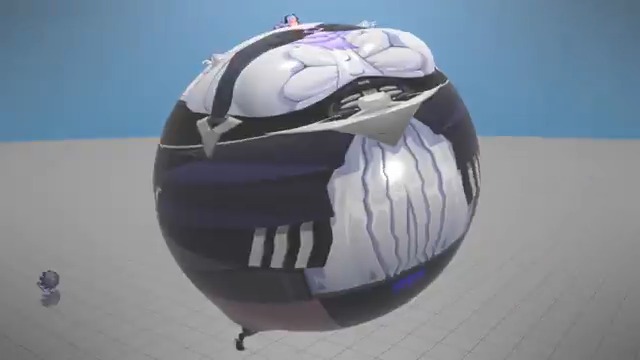 膨体、平面化アニメーション