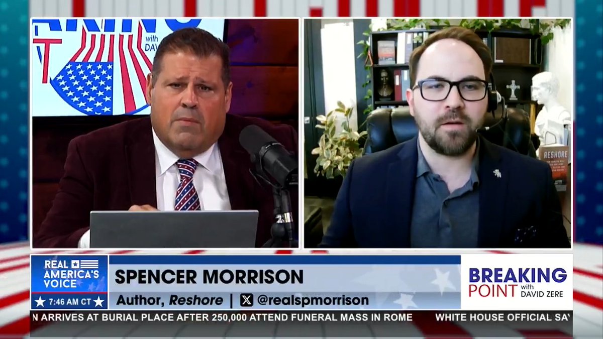 MUST WATCH: "{PRESIDENT TRUMP} IS REVERSING 50 YEARS OF THE FREE TRADE EXPERIMENT." - Spencer P Morrison clearly breaks down why tariffs against China are so necessary. @DaveZere