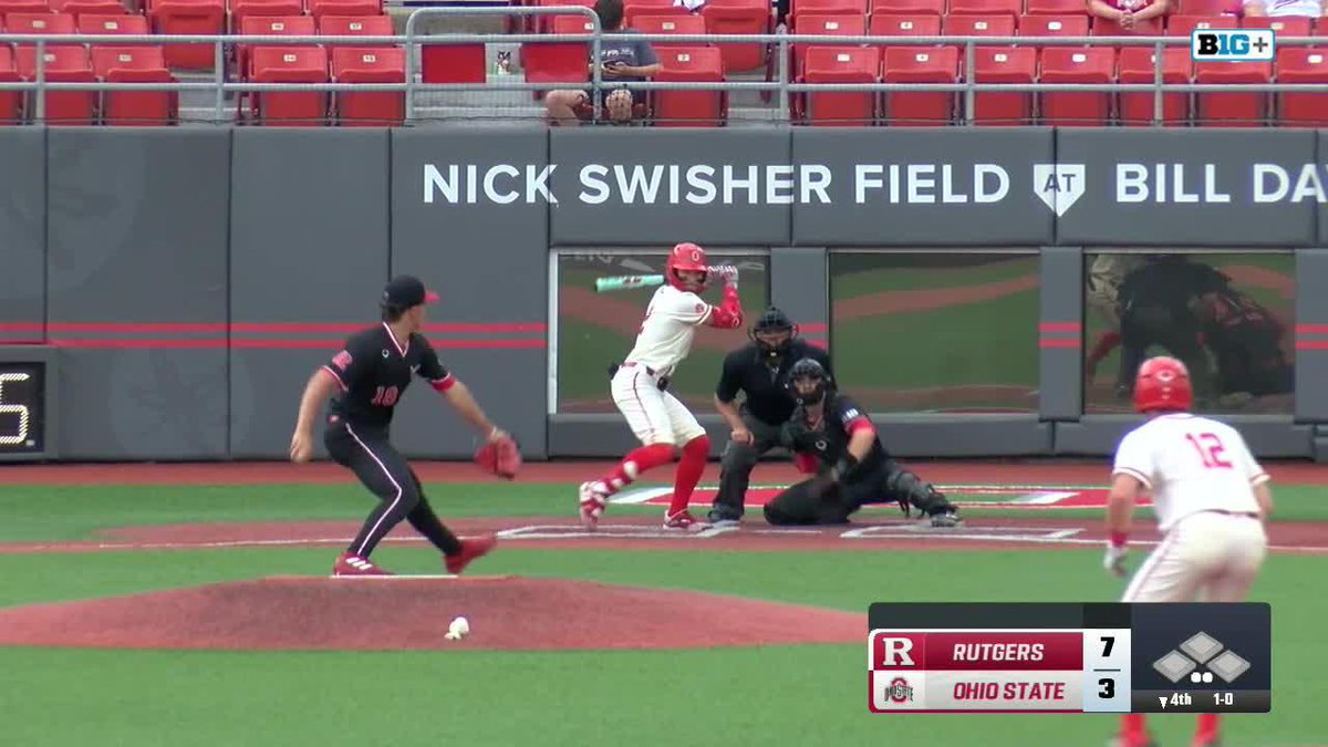 Great job by the first baseman to hit the cutoff man
