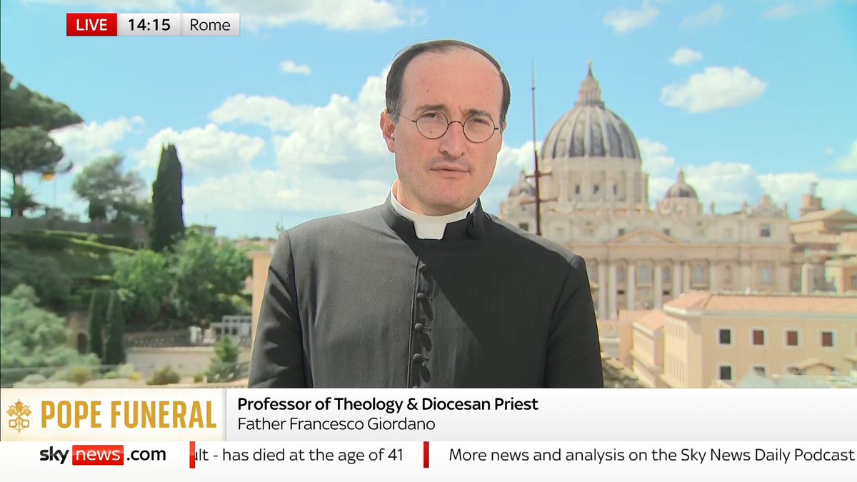 "It was moving and overwhelming." Father Francesco Giordano tells Sky's Matt Barbet that Donald Trump and Volodymyr Zelenskyy's meeting at St Peter's Basilica is being dubbed "Pope Francis's miracle". Latest: 📺 Sky 501, Virgin 602 and Freeview 233