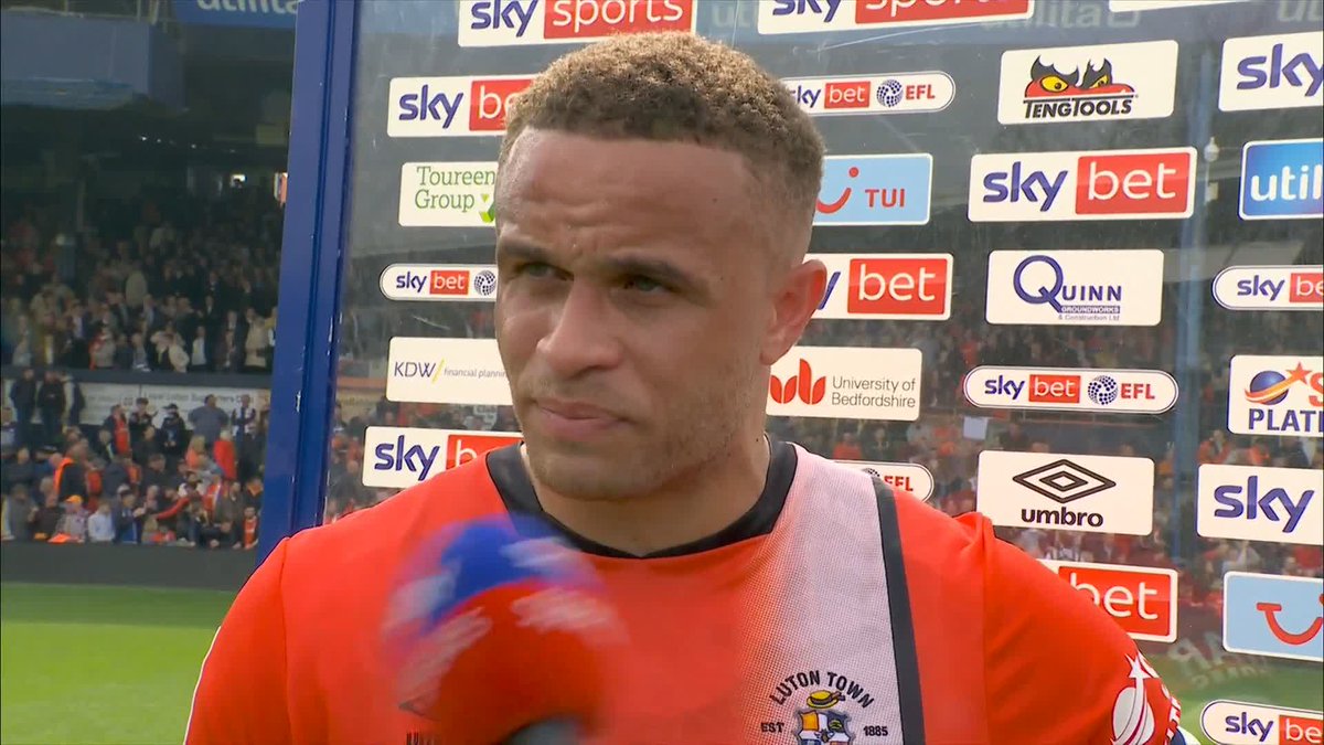"I just want to shoutout [Thomas] Kaminski" ❤️ Carlton Morris and Shandon Baptiste react after Luton win it in the 90th minute against Coventry! 🎙️