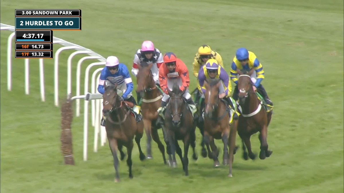 Pure class from Harry Cobden to hold off the others 💪 Blueking d'Oroux wins the bet365 Select Hurdle 🏆 #ITVRacing | Paul Nicholls OBE | Sandown Park