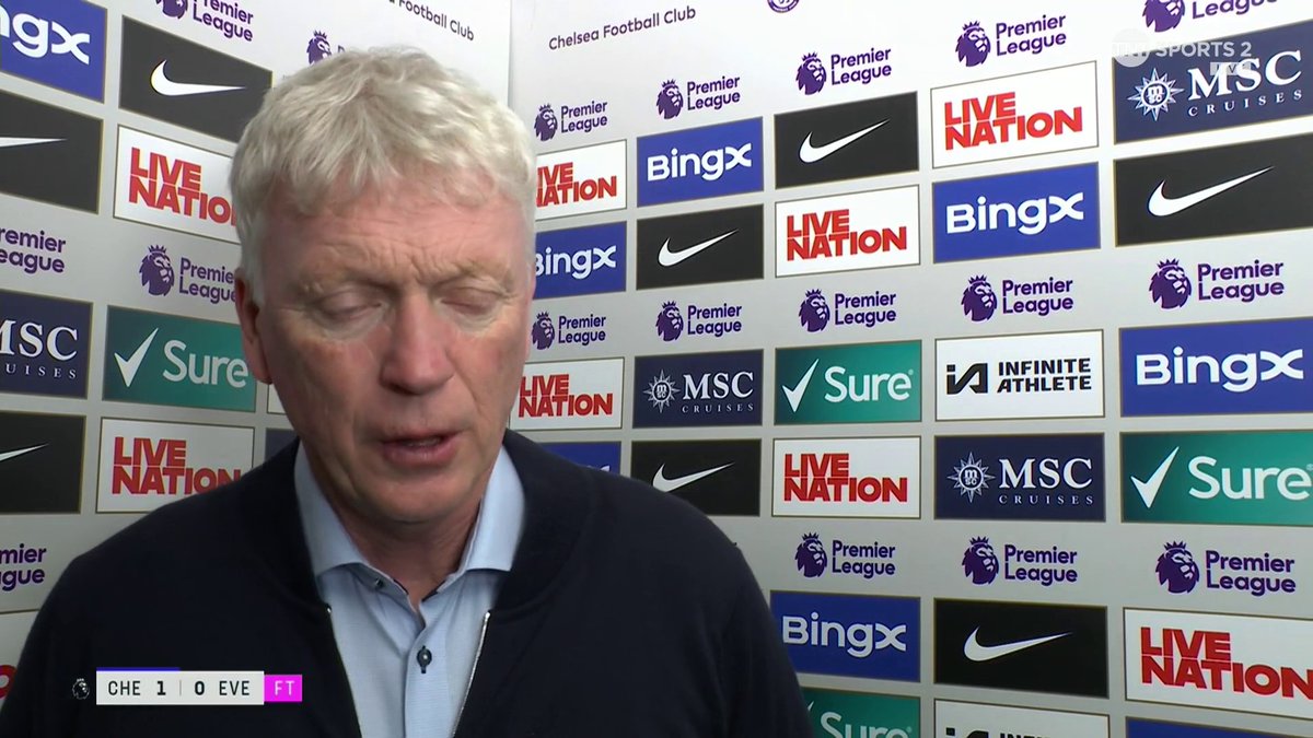 "Attitude, commitment and a desire to win games." David Moyes describes what he wants from his squad in the final stretch of Premier League games 🧠 🎙 Jules Breach | 📺 TNT Sports &amp; discovery+ UK