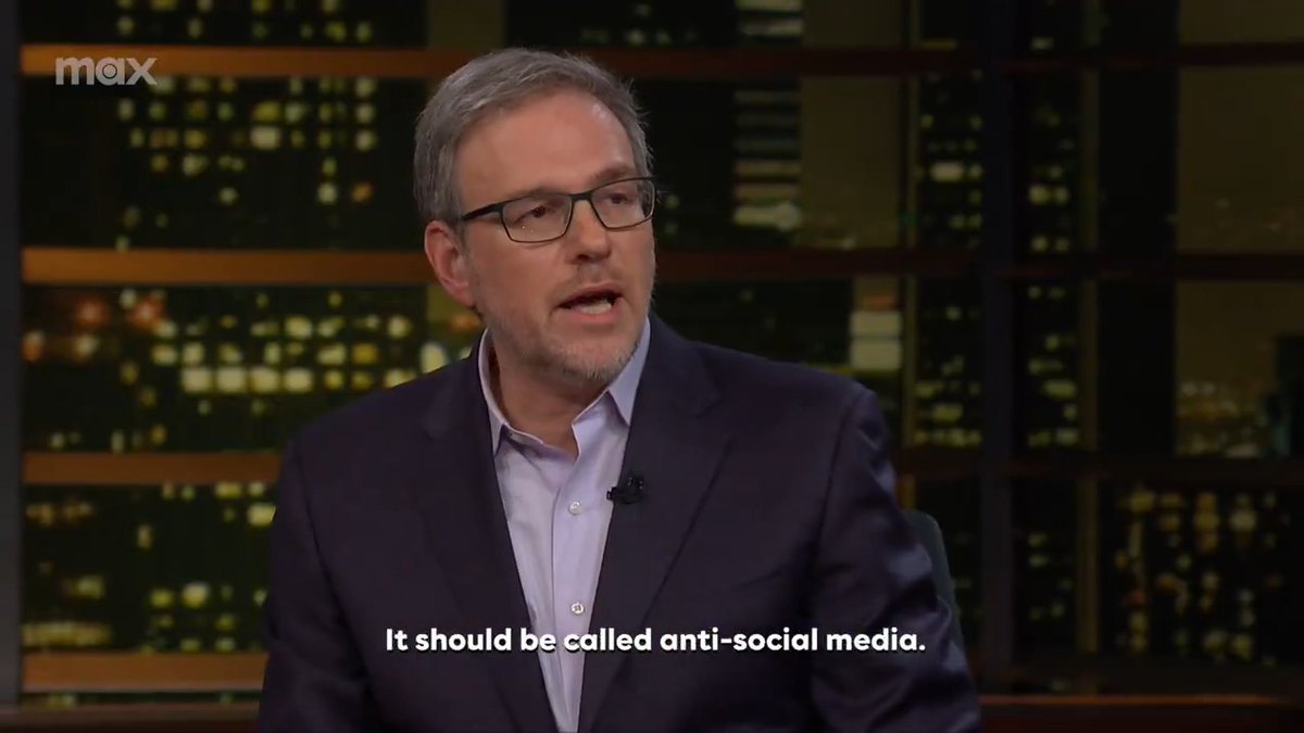 "Getting [kids] off social media is the single most important thing you can do as a parent." Watch New York Times Opinion columnist Bret Stephens and Senator Adam Schiff discuss social media curfews with Bill Maher on this week's #RTOvertime: