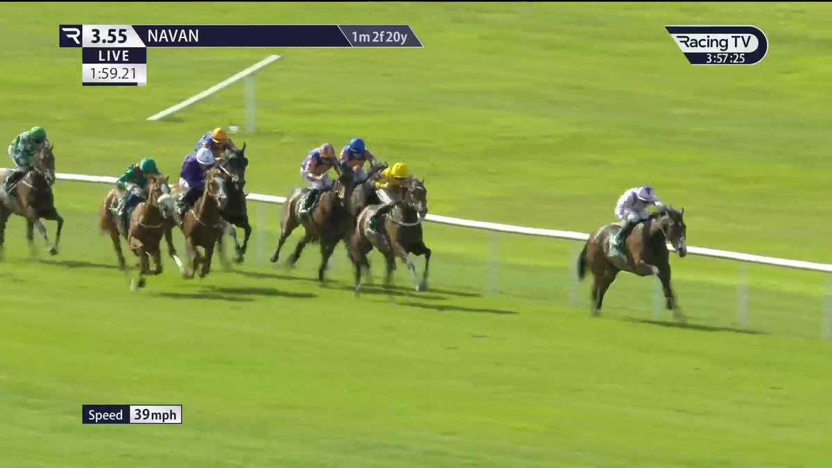 Group Three success for Wemightakedlongway 🤩 Joseph O'Brien and Dylan Browne Mc Mon land the Irish Stallion Farms Salsabil Stakes 👏 Navan Racecourse