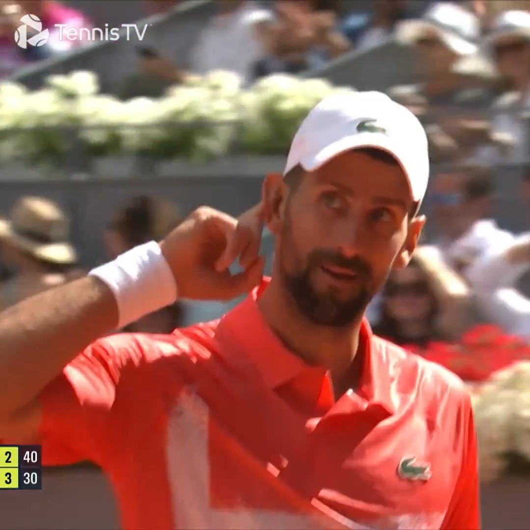 QUEL POINT entre Novak Djokovic et Matteo Arnaldi à Madrid. 🔥