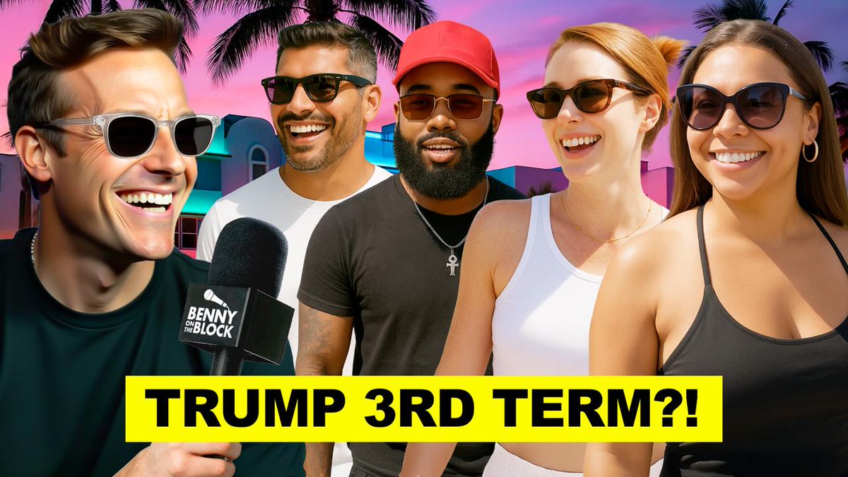 The Trump Family launched a ‘Trump 2028’ campaign this week. The media had a freak out. Libs lost their minds. I hit up the Miami’s Spring Break scene and asked young people what they thought about a 3rd Trump term. I got pure media backfire. They don’t want you to see this: