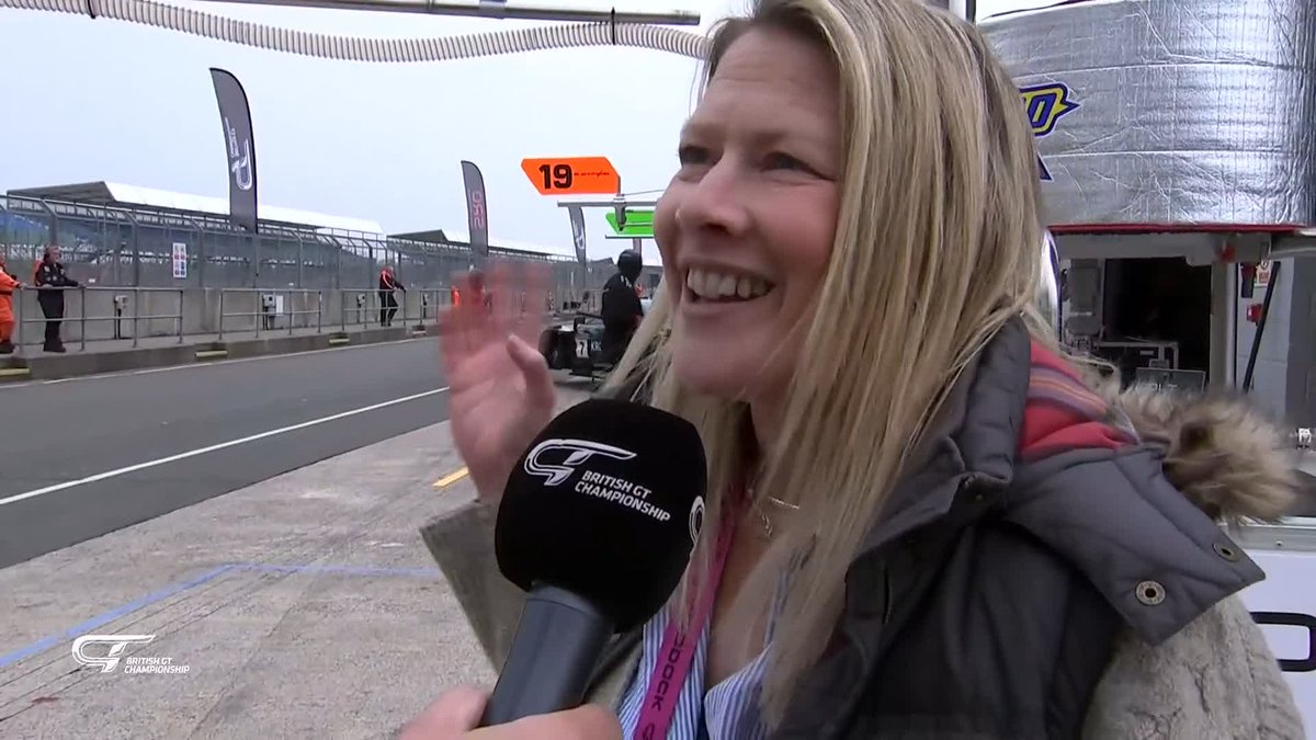 .Jennie Gow in the house! Jen started out as #BritishGT's pit reporter before moving on to F1. Great to have her back in the paddock this weekend.