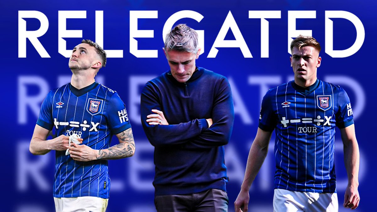 Ipswich have been relegated from the Premier League following a 3-0 loss to Newcastle