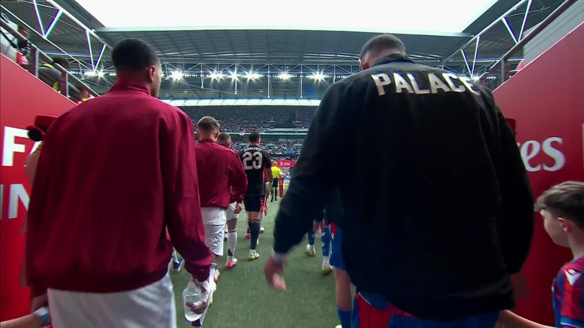 An incredible atmosphere inside Wembley Stadium 🤩 Crystal Palace F.C. 🆚 Aston Villa Watch the game live on Match of the Day 📺