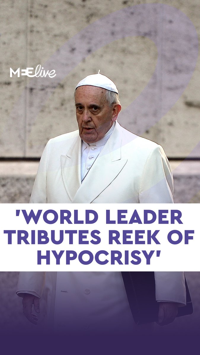 'Words of tribute from politicians and world leaders reek of hypocrisy, if they followed Pope Francis' example they would not only call for a ceasefire in Gaza, but for accountability too.' Bethlehem pastor Reverend Munther Isaac reacts to world leaders at the Pope's funeral.