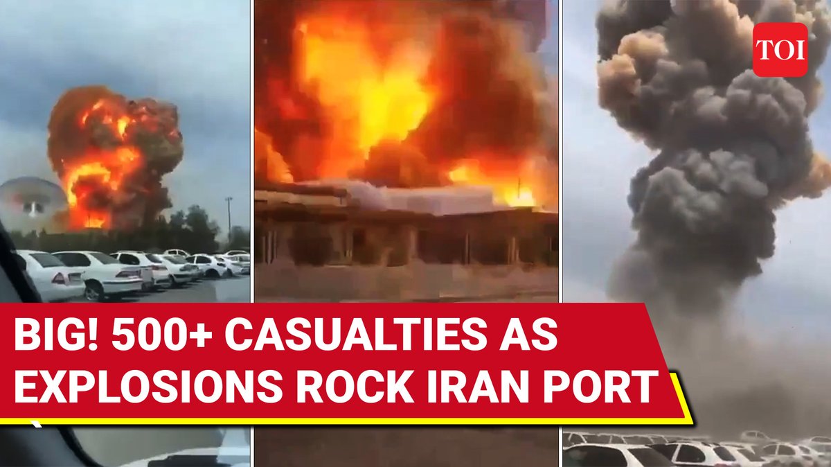 Sabotage in #Iran? Massive explosion tears through key Iranian Port, 500+ casualties | On Cam