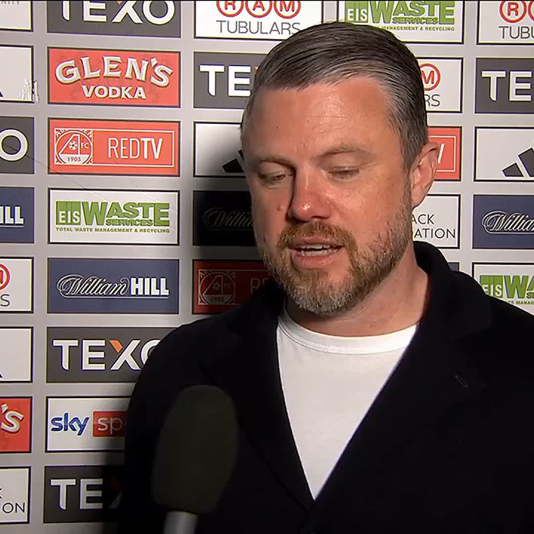 🔴 "We have had this pressure on us for a long time" Jimmy Thelin reacts to Aberdeen going level on points with Hibs in third with victory at Pittodrie ⤵️