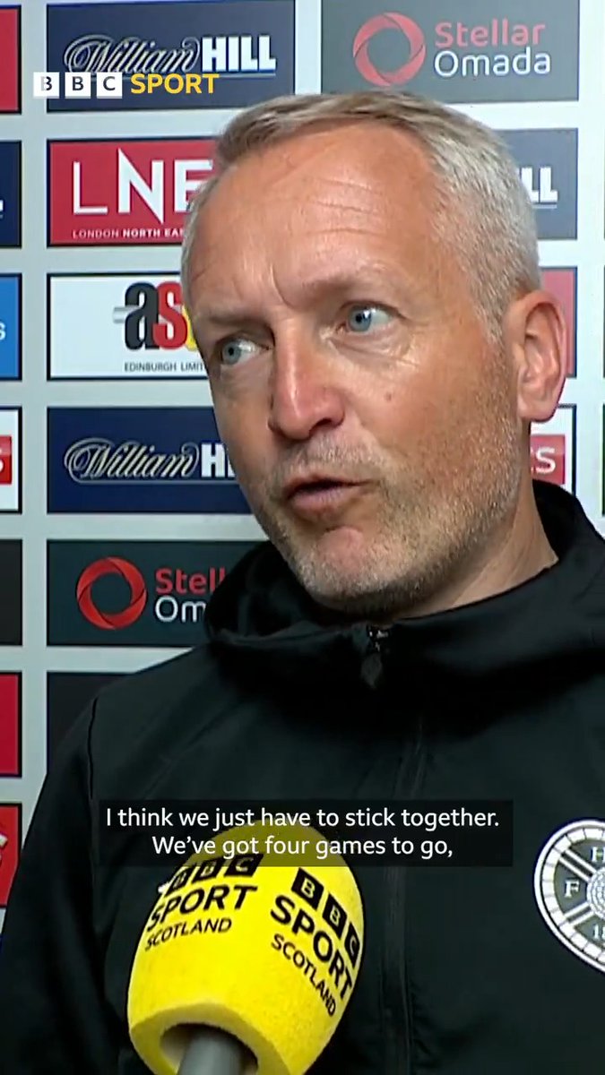 🗣️ "We need to stick together" Neil Critchley reacts to calls for him to go after Hearts lose 1-0 at home to Dundee. #BBCFootball