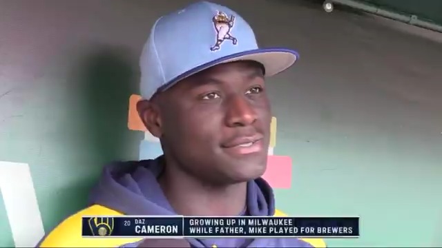 Daz Cameron has been activated to the Milwaukee Brewers roster, joining the franchise that his father Mike played for in 2008 and 2009. 👏