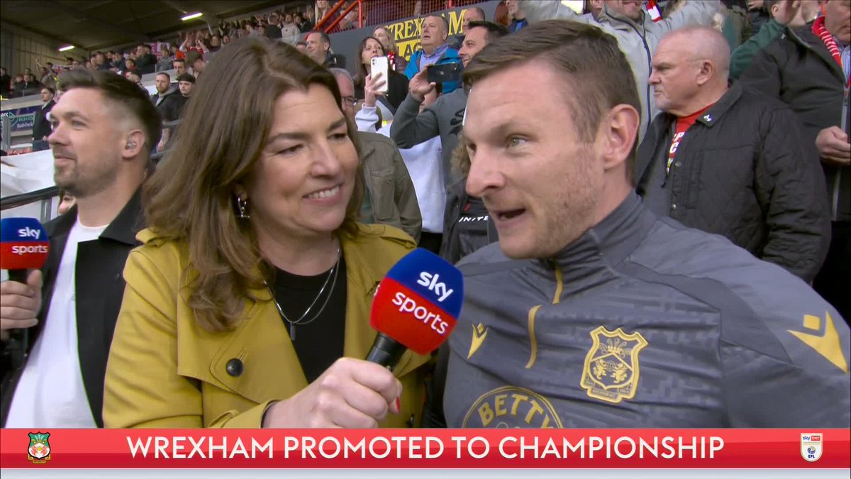 "Why Wrexham? There's your answer." Paul Mullin is BUZZING as Wrexham earn another historic promotion! 🔥
