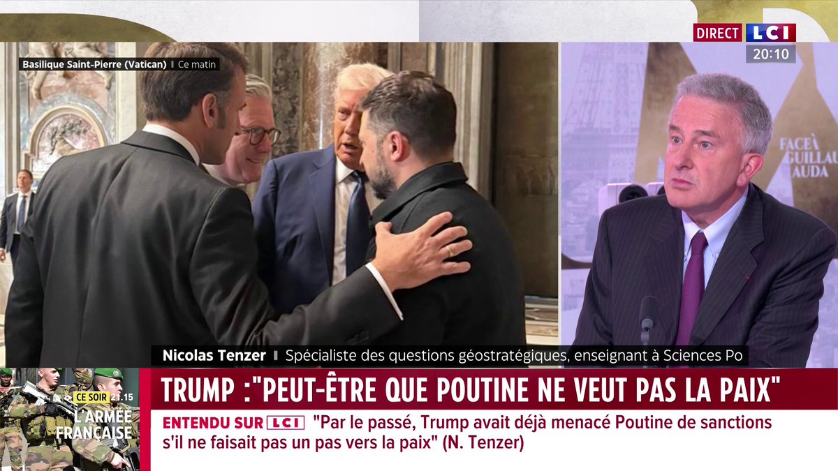 🗣️ "Est-ce que Trump comprend que, maintenant, Poutine l'a mené en bateau, et que c'est Poutine qui l'humilie, qui le ridiculise à la face du monde ?" demande Nicolas Tenzer ▶️ 𝔾𝕦𝕚𝕝𝕝𝕒𝕦𝕞𝕖 𝔸𝕦𝕕𝕒