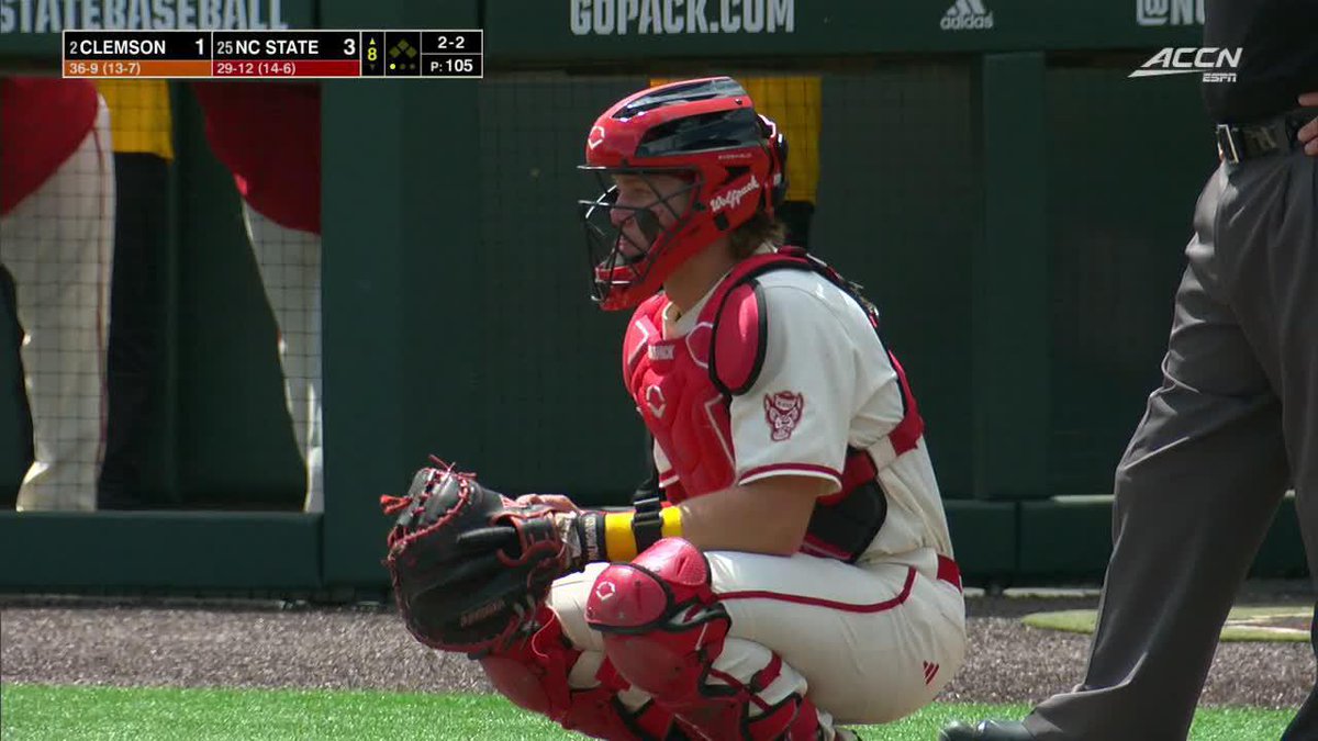 Yeah, Ryan Marohn knew it. Marohn picks up his fifth strikeout of the day. T8 | NCSU 3, CU 1