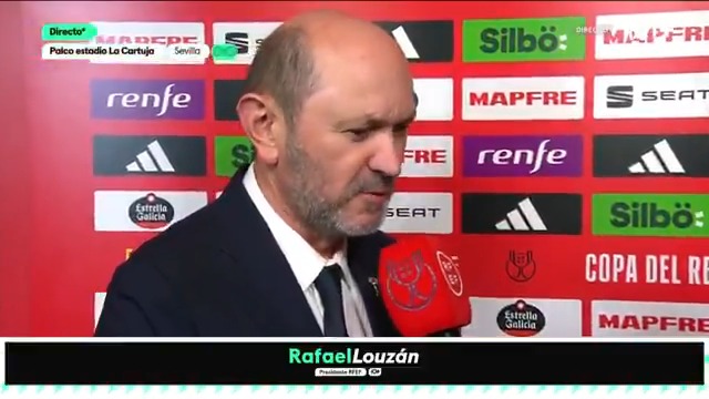 ''Hoy debe ganar el fútbol''. Las palabras de Rafael Louzán. #LaCasaDelFútbol #LaCopaMola