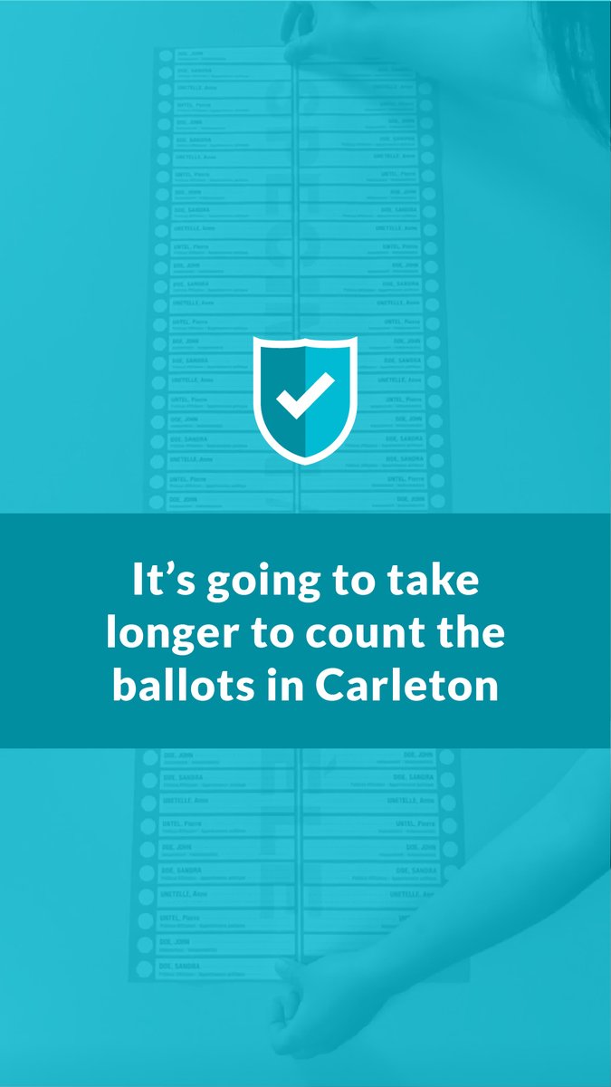 Voting in the electoral district of Carleton? There are 91 candidates on the ballot this election. Watch to find out what you can expect and why the counting process may take longer than usual. 🎥 🗳️ #ItsOurVote