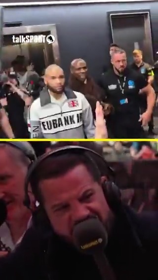 WATCH Chris Eubank Sr shock the boxing world by turning up with Chris Eubank Jr to his fight with Conor Benn! 😱
