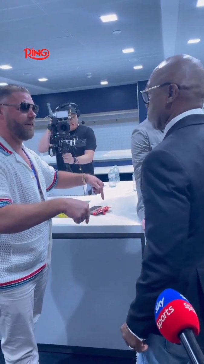 "IT DOESN'T MATTER WHETHER HE'S GOT 10 SNR'S HERE, HE NEEDS HIS BODYGUARDS" Billy Joe catches up with Nigel Benn after altercation 👀 🎬 Ring Magazine Eubank Jr vs Benn | TONIGHT, Live on DAZN Boxing | Click the link in bio to buy now 🥊 #EubankBenn