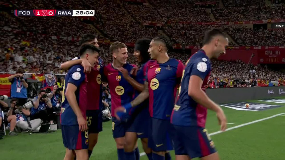 PEDRI OPENS THE SCORING FOR BARCELONA IN THE COPA DEL REY FINAL!!! LAMINE YAMAL WITH THE ASSIST 🔥