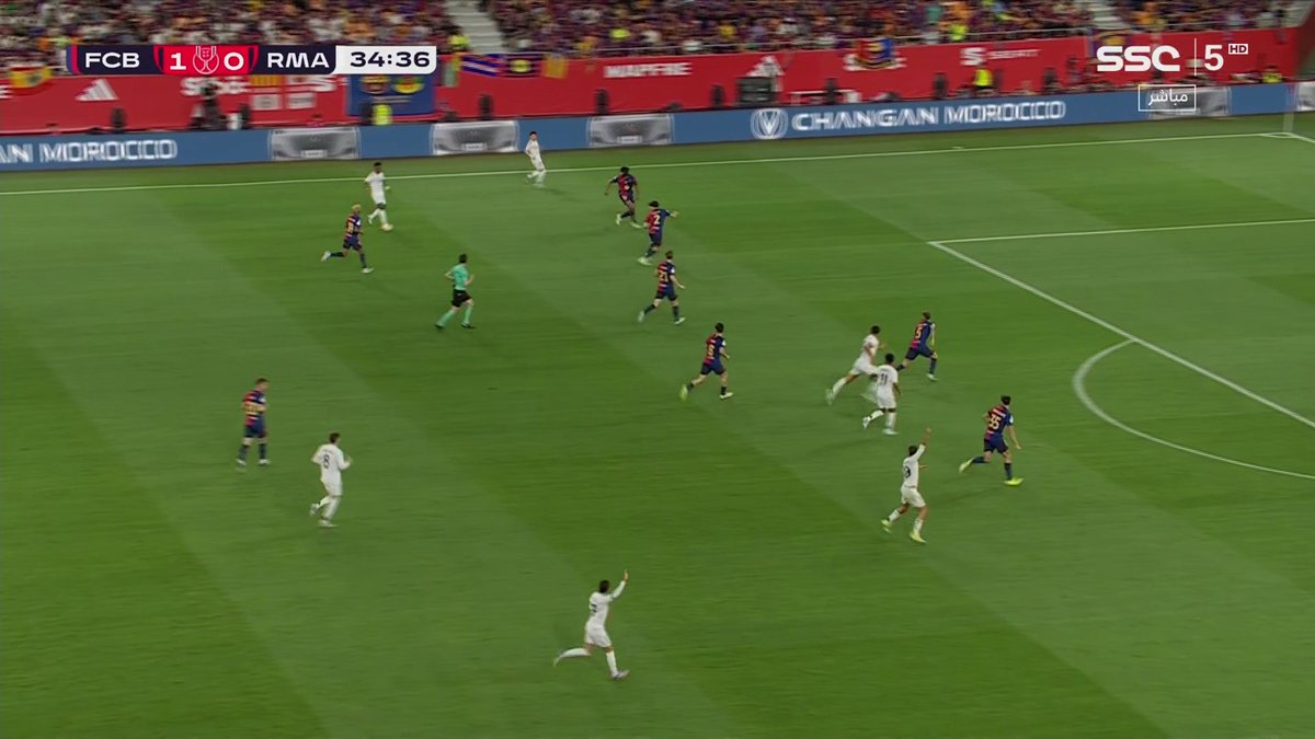 هدف ملغي لريال مدريد بداعي التسلل ❌ ⁧ #ريال_مدريد_برشلونة ⁦#CopaDelRey⁩ | ⁦#SSC⁩