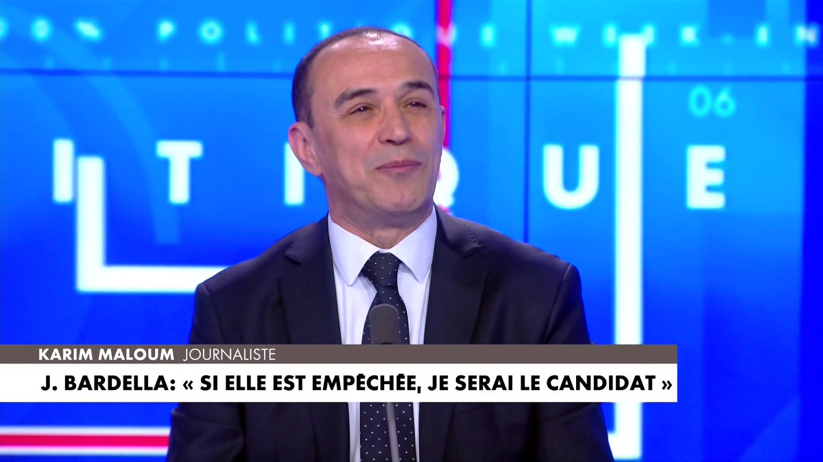 Karim Maloum réagit à la déclaration de Jordan Bardella: «Un peu partout, on a des choix numéro deux. On va arriver dans une élection présidentielle avec des personnalités pas très fortes, qui n'ont pas de programme»