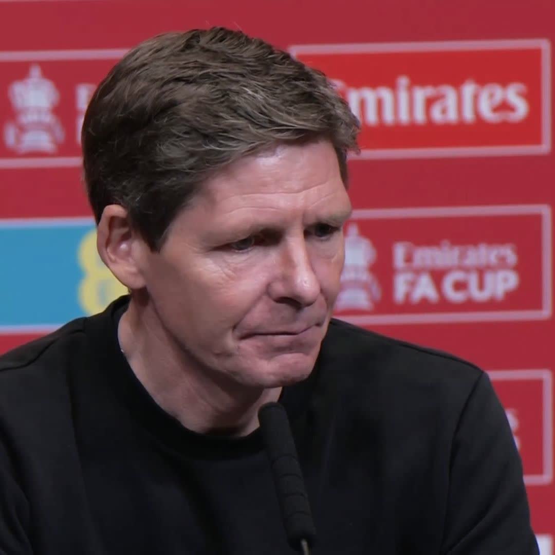 🗣️ 'All the credit to [the players]" Oliver Glasner says that his Crystal Palace side stuck to the plan today to reach the FA Cup final 🎙️