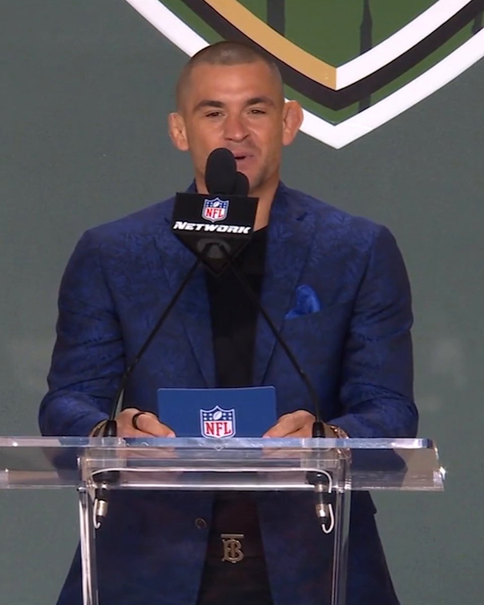 Dustin Poirier announced the Saints' pick at the 2025 NFL draft 🏈