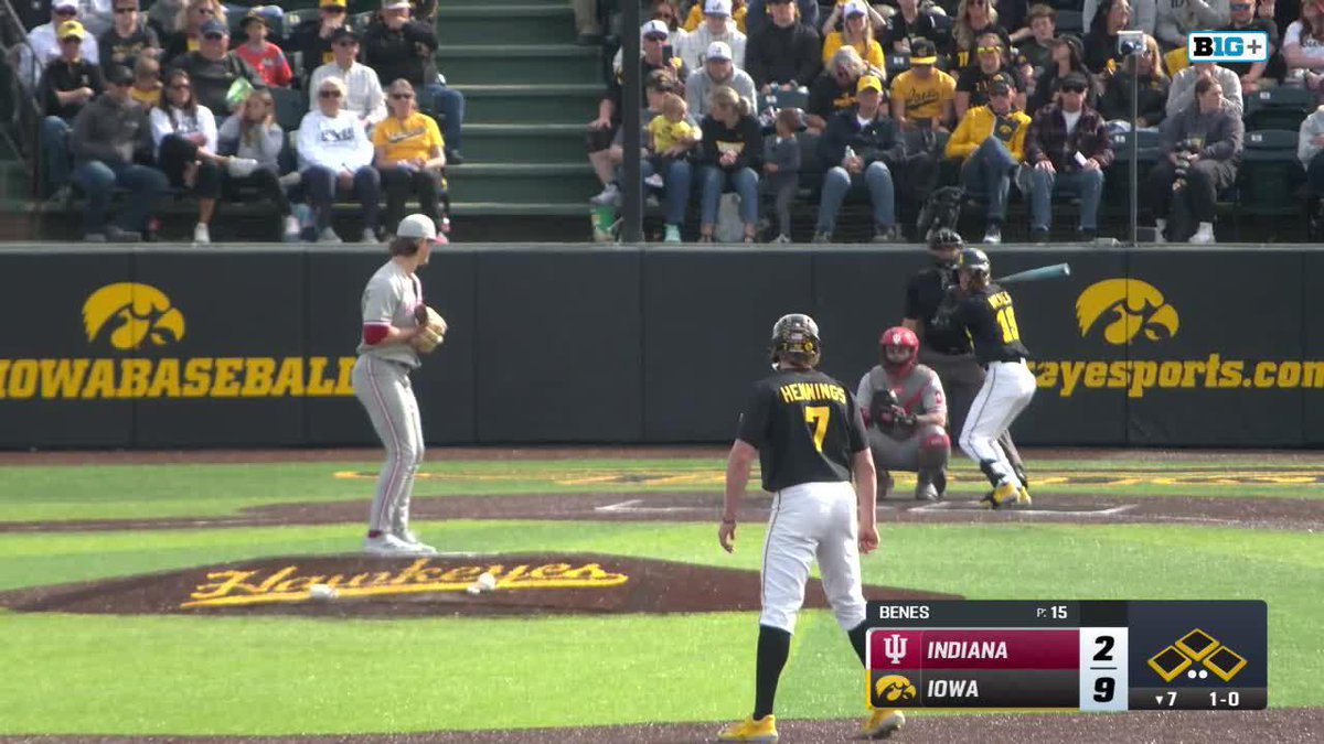 Grand slam to go home early 🫡 #Hawkeyes