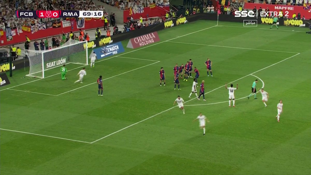 ⚽ هدف التعادل لريال مدريد بصوت المعلق فهد العتيبي 🎙️ #ريال_مدريد_برشلونة #CopaDelRey | #SSC