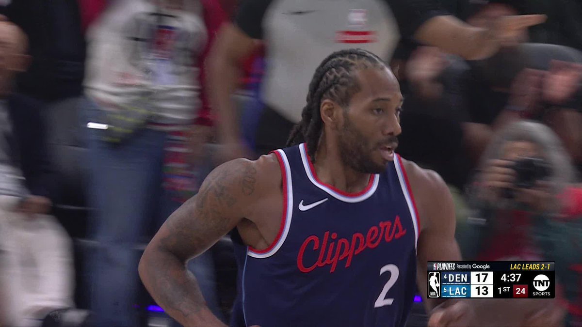 KAWHI OH MY 🤯 Denver-L.A. starting off with a BANG on TNT!
